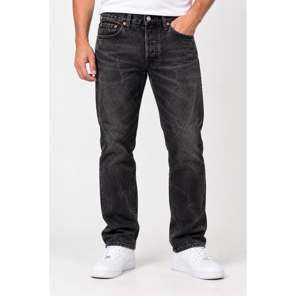 Levi's 501 Original Fit Jeans Mens 32x30 Straight Leg Button Fly Black Excellent